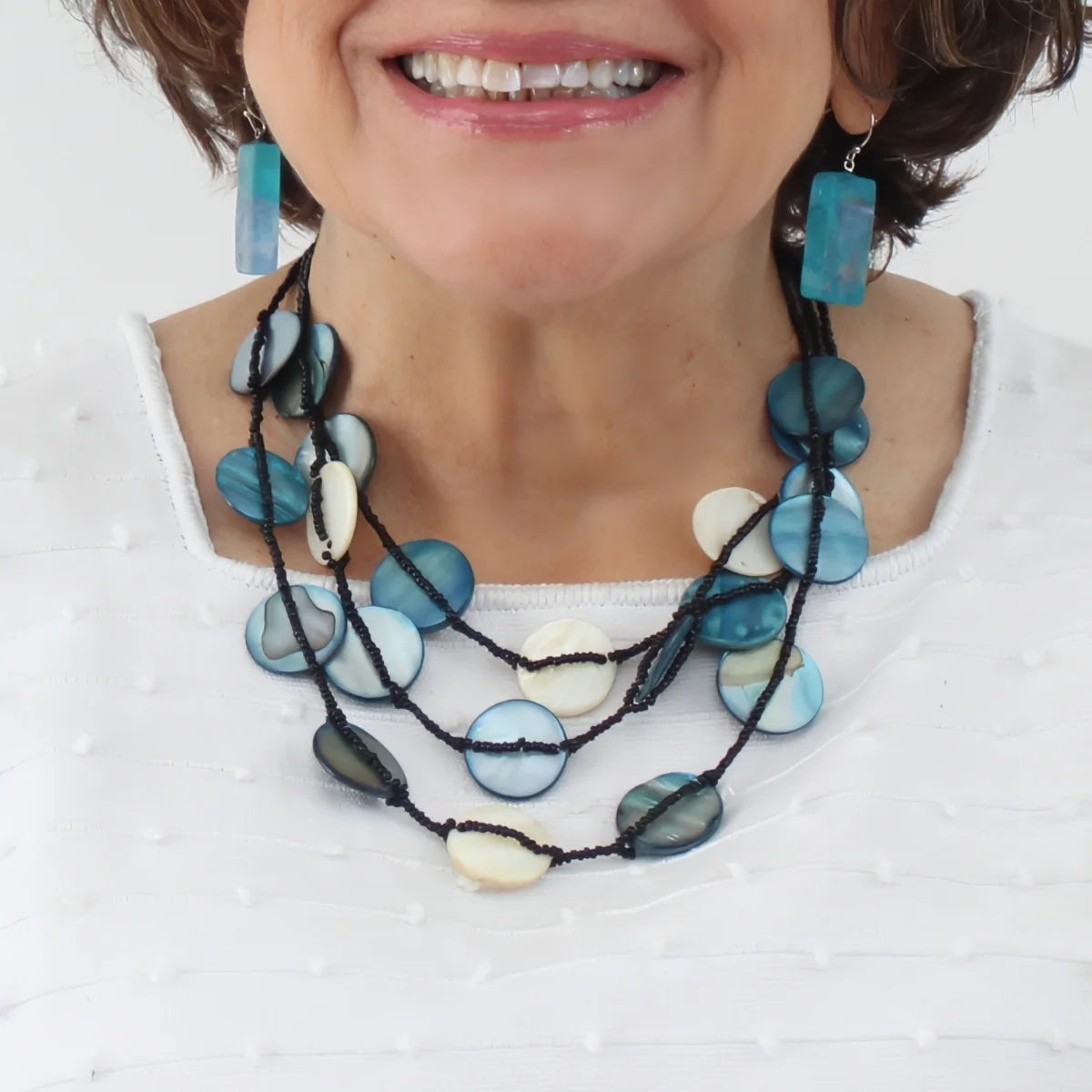 SYLCA Blue Sky Dream Bib Necklace