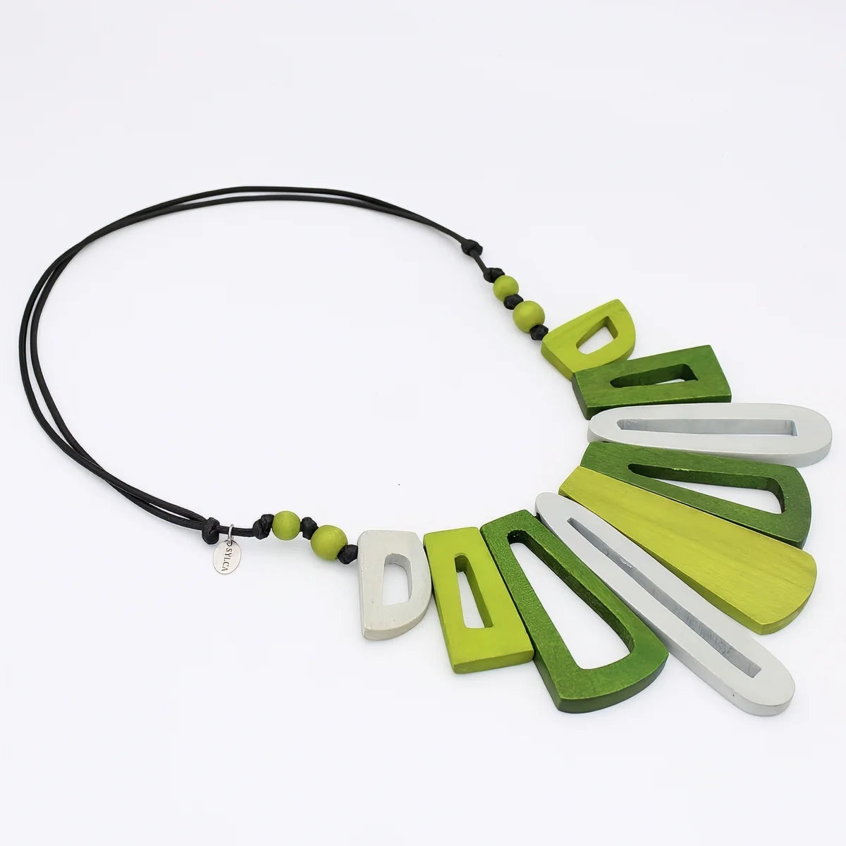 SYLCA Lime Green Boho Bloom Necklace