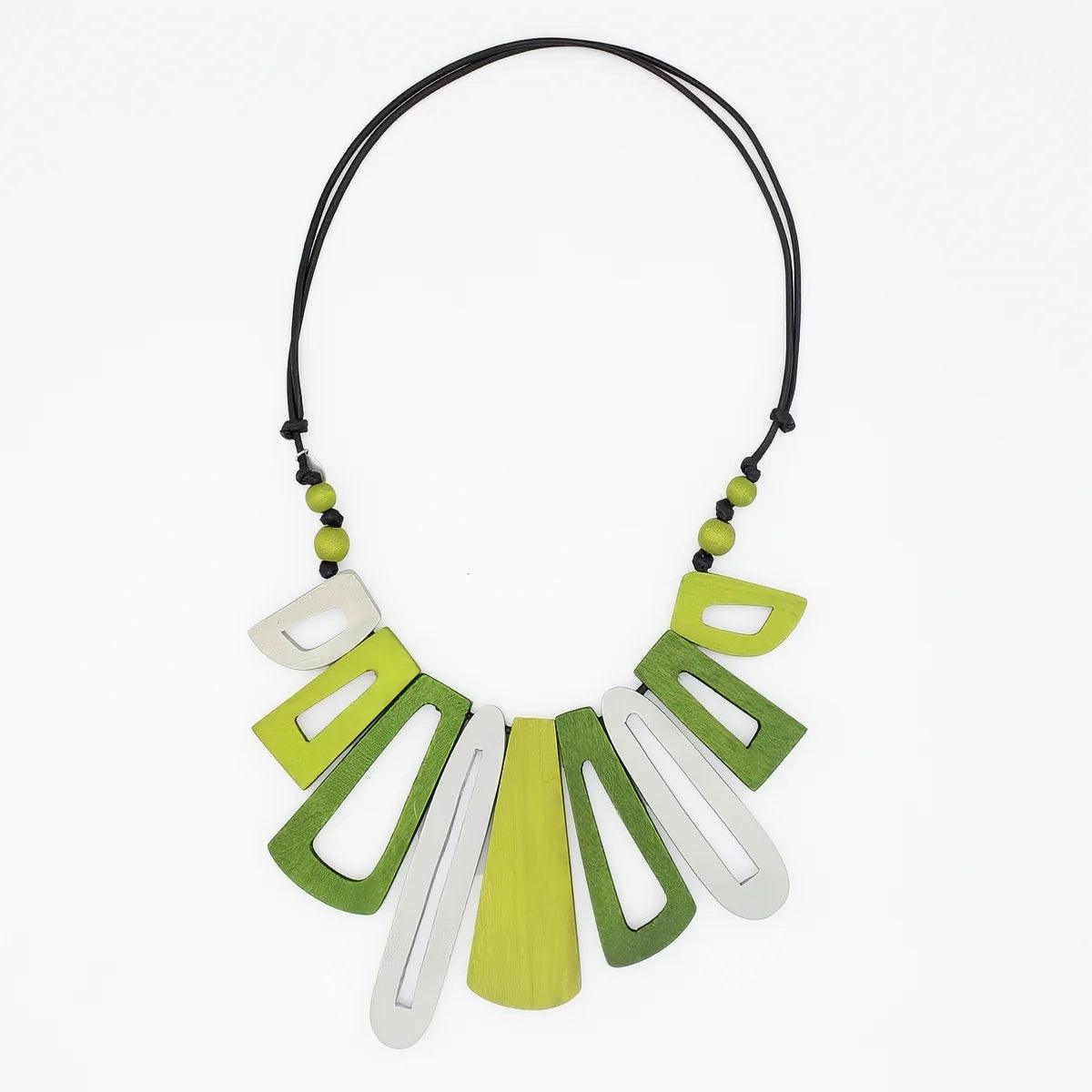 SYLCA Lime Green Boho Bloom Necklace