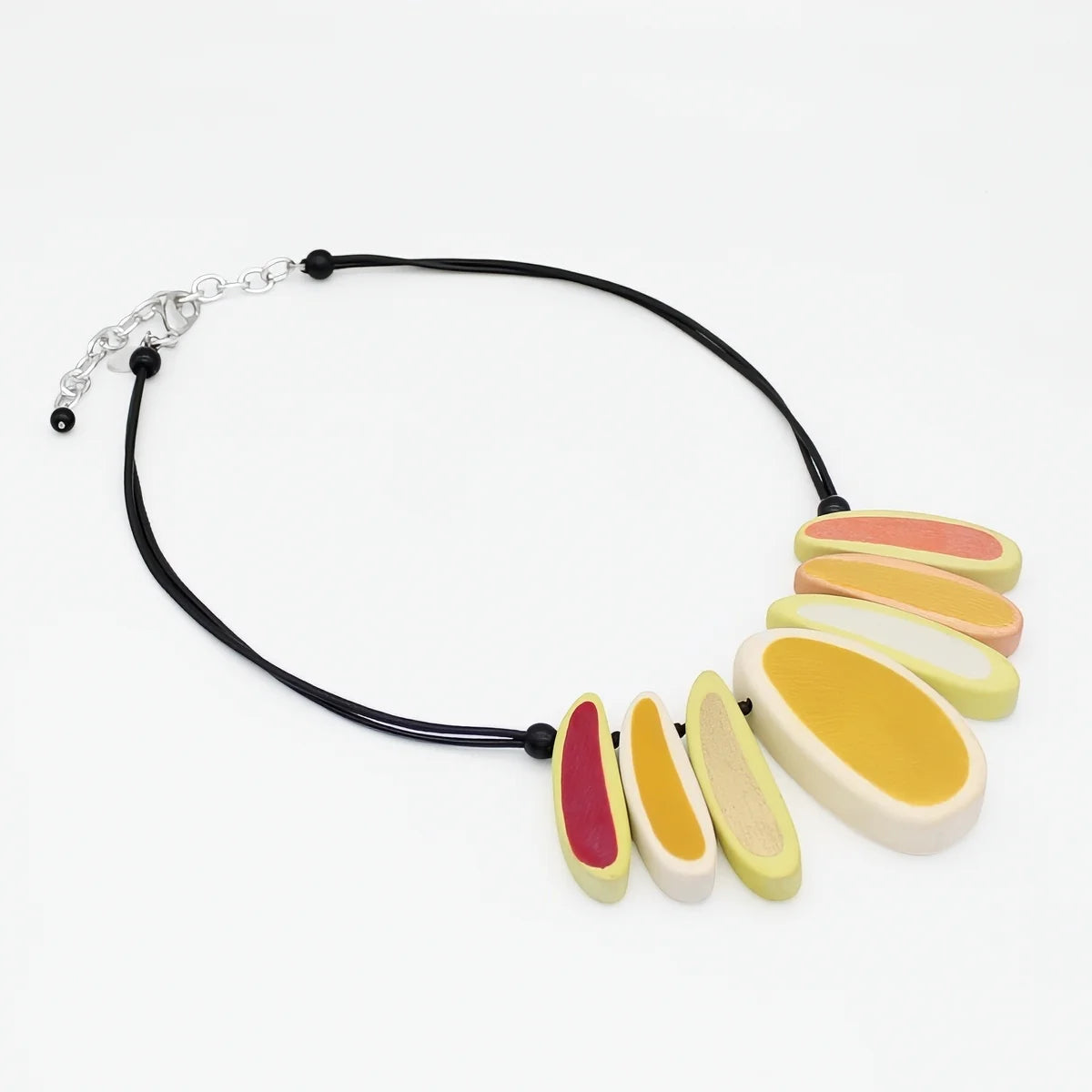 SYLCA Yellow Laurel Statement Bib Necklace