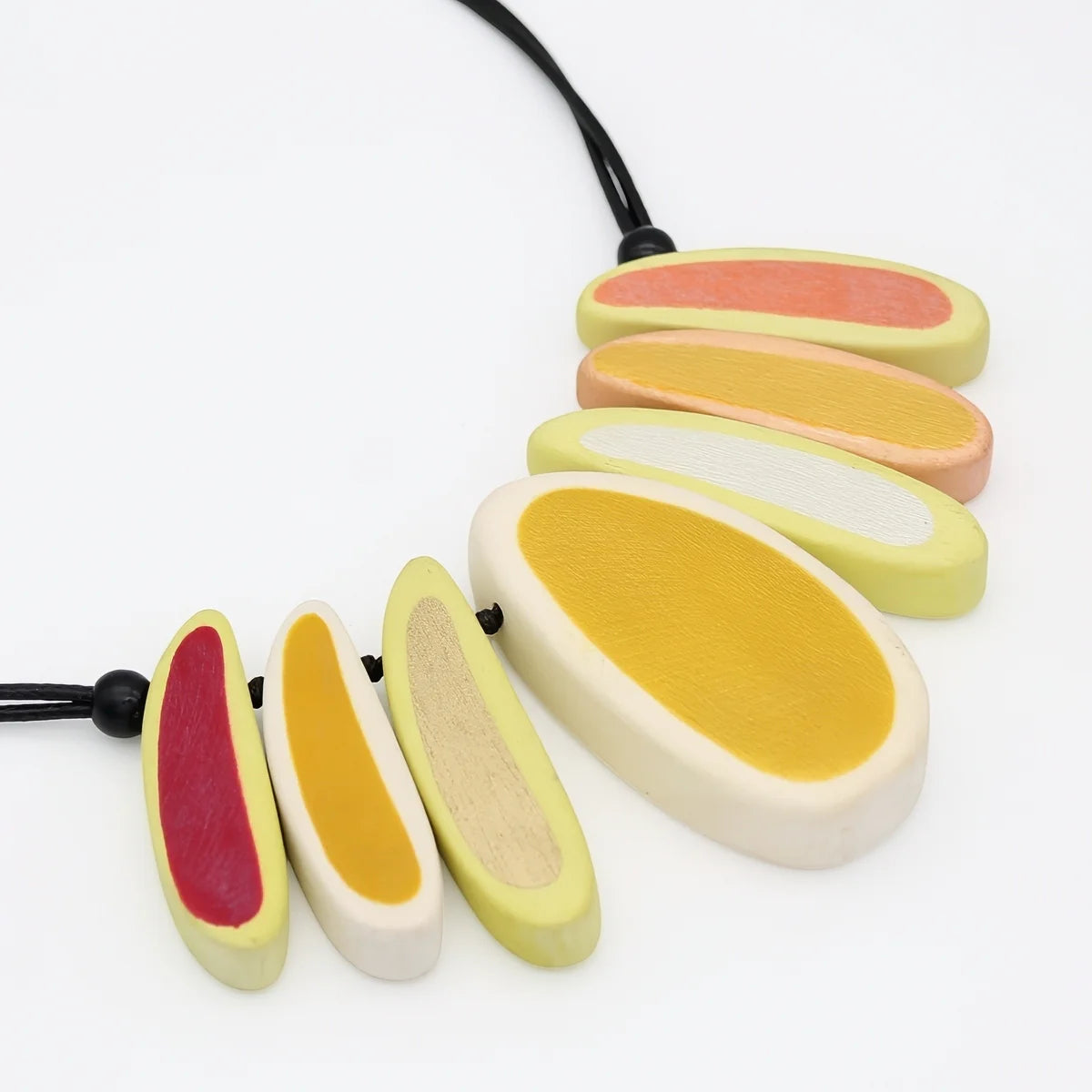 SYLCA Yellow Laurel Statement Bib Necklace