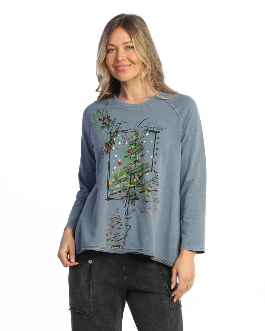 JESS & JANE "VINTAGE DENIM LET IT SNOW" - M148-2279
