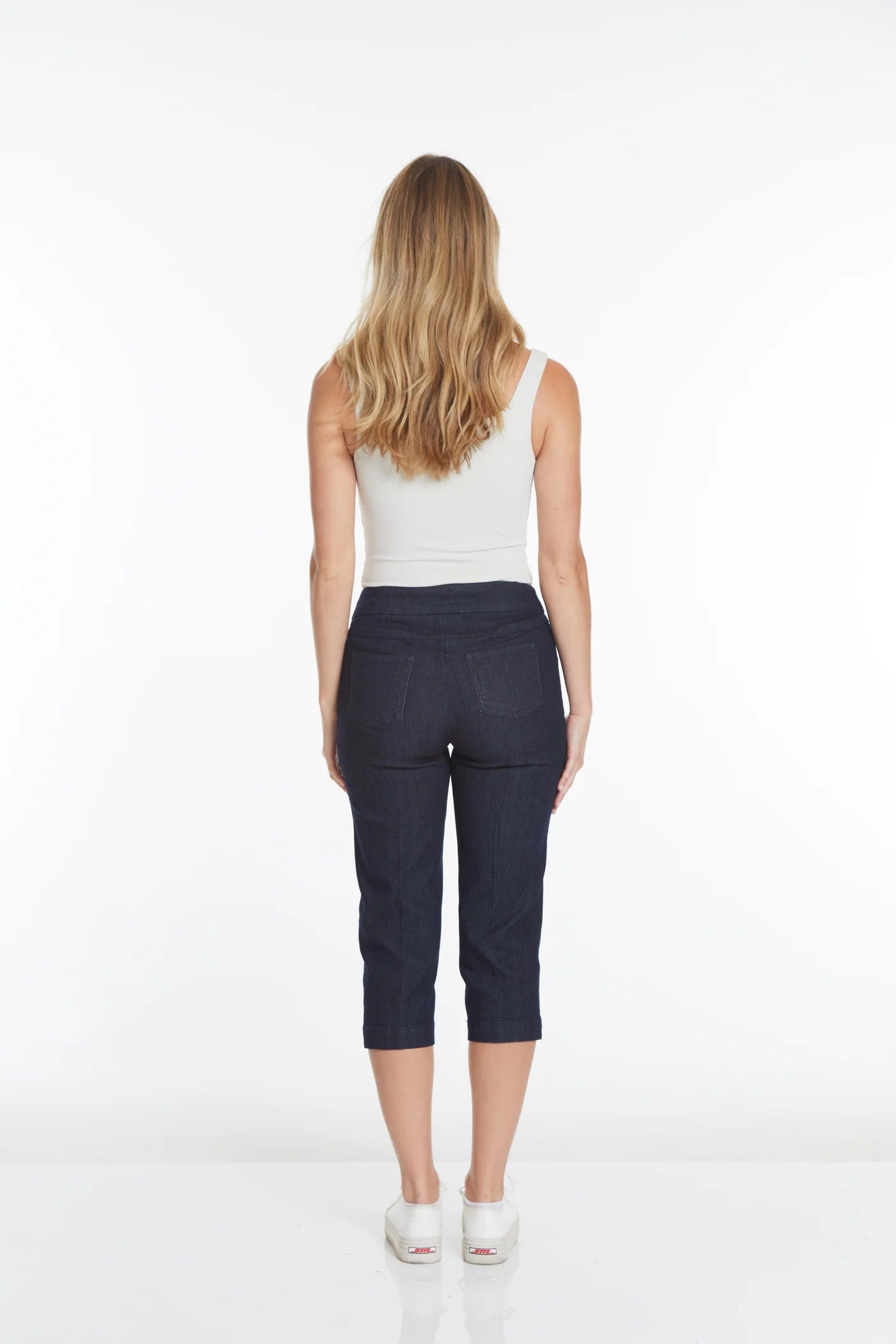 Slimsation DENIM Stretch Capri With Pockets & Tummy Control (M2603)- DENIM