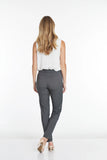 Slimsation LONG/Narrow Women's Wide Band Pull-On Straight Leg Pant With Tummy Control (M2604P)- CHARCOAL