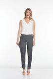 Slimsation LONG/Narrow Women's Wide Band Pull-On Straight Leg Pant With Tummy Control (M2604P)- CHARCOAL