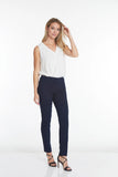 Slimsation LONG/Narrow Women's Wide Band Pull-On Straight Leg Pant With Tummy Control (M2604P)- MIDNIGHT