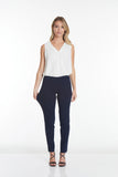 Slimsation LONG/Narrow Women's Wide Band Pull-On Straight Leg Pant With Tummy Control (M2604P)- MIDNIGHT