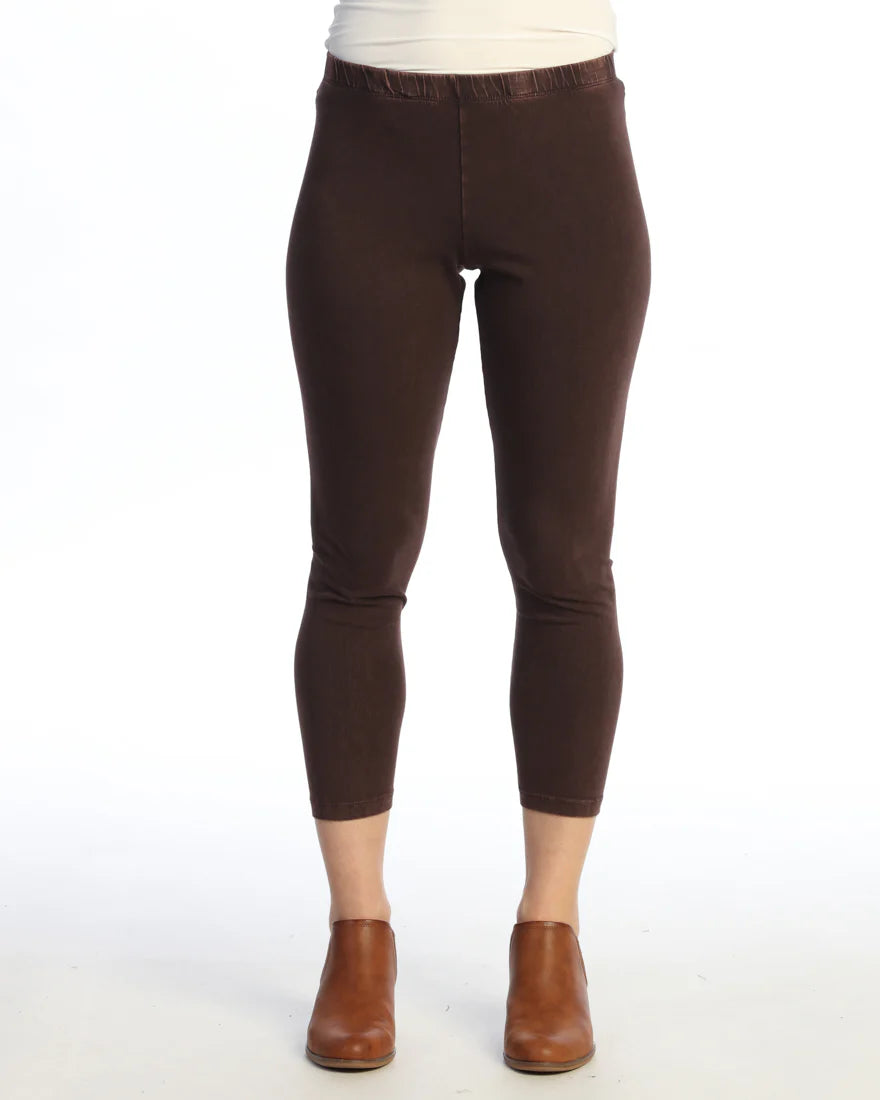 JESS & JANE "CROP LEGGING" - M37 - JET BLACK (NOT ESPRESSO)