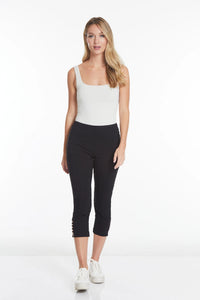 Slimsation CROP Pants With Pockets (M9038P)- BLACK