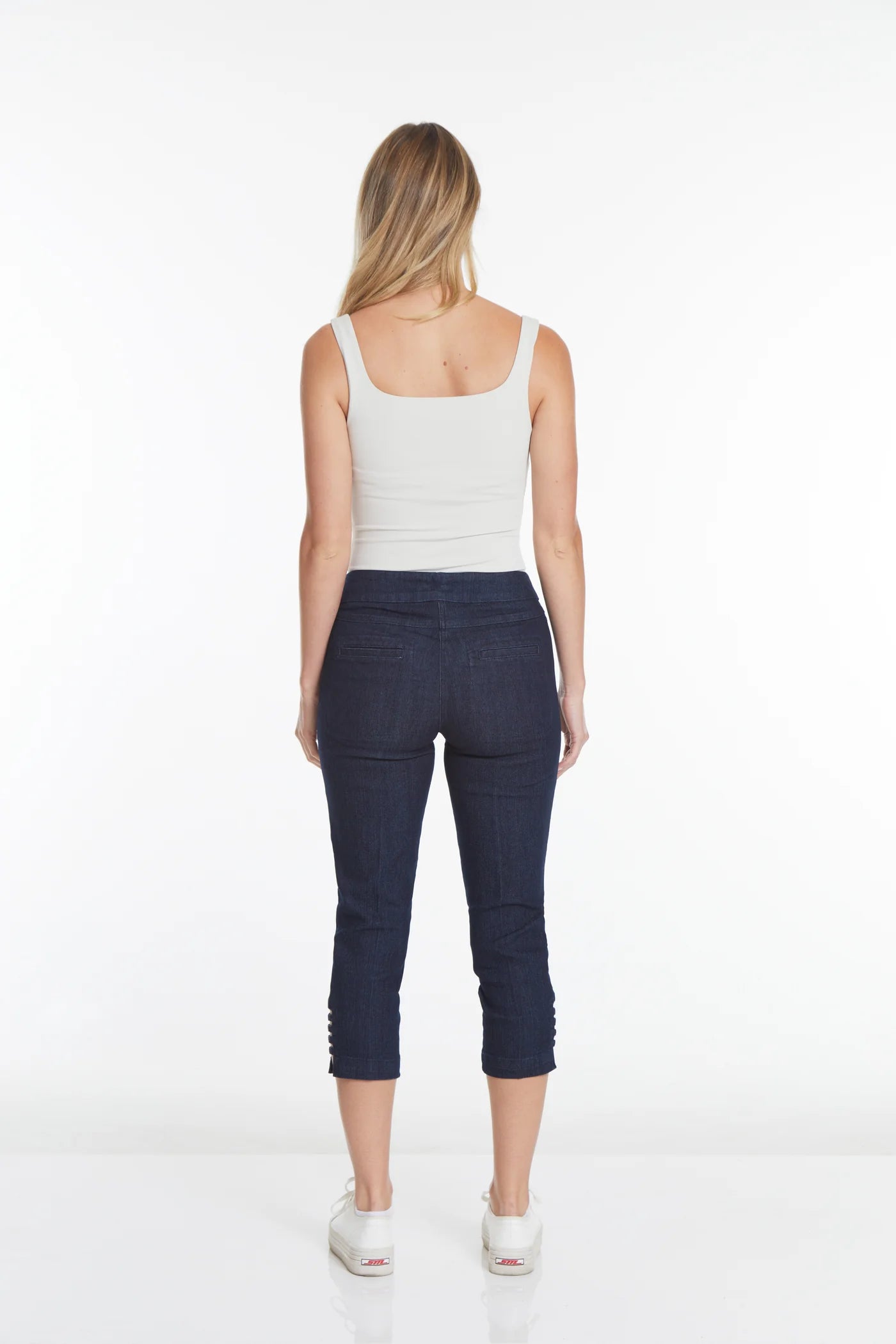 Slimsation DENIM CROP Pants With Pockets (M9038P)- DENIM