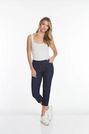 Slimsation DENIM CROP Pants With Pockets (M9038P)- DENIM