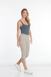 Slimsation CROP Pants With Pockets (M9038P)- STONE