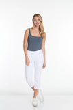 Slimsation CROP Pants With Pockets (M9038P)- WHITE