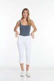 Slimsation CROP Pants With Pockets (M9038P)- WHITE