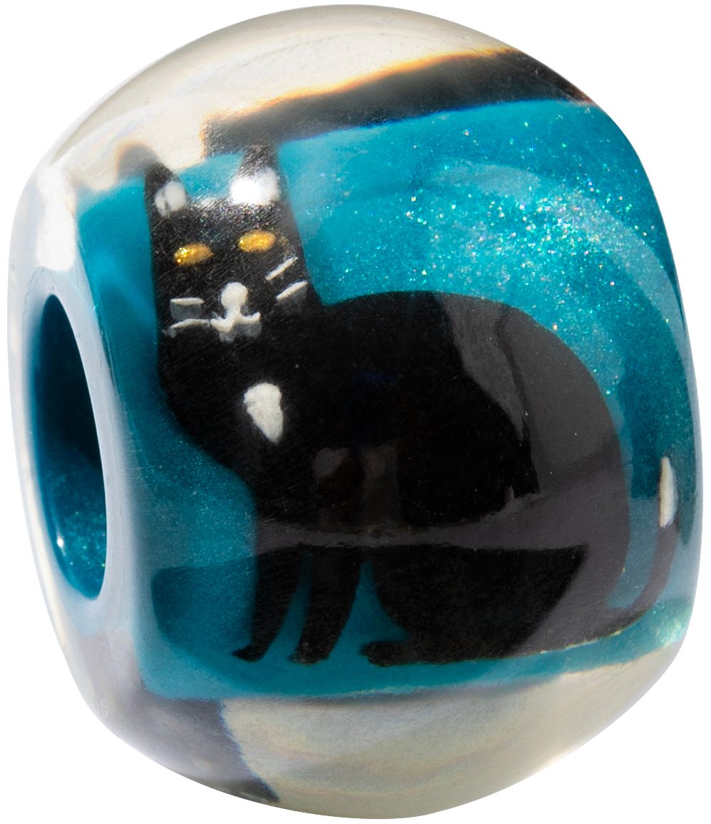 ZSISKA Bliss Glitz Blue Cat Bead - MEAWB - BLUE
