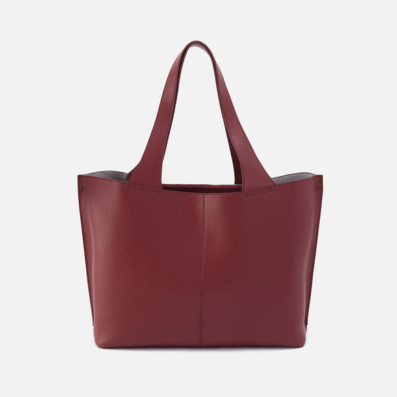 HOBO - Vida Large Tote - PORT IN MICRO PEBBLED LEATHER