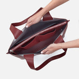 HOBO - Vida Large Tote - PORT IN MICRO PEBBLED LEATHER