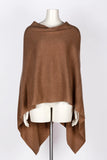 Dolma Cashmere Poncho - LATTE