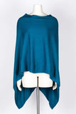 Dolma Cashmere Poncho - TEAL