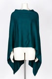 Dolma Cashmere Poncho - PINE