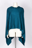 Dolma Cashmere Poncho - PEACOCK