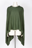 Dolma Cashmere Poncho - SEAWEED