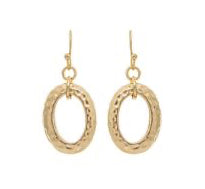 RAIN Textured Chunky Oval Links Earring - N3426TT
