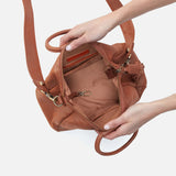 HOBO - Sheila Medium Satchel - PATINA IN METALLIC LEATHER