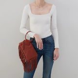 HOBO - Sable Wristlet - RUST IN PEBBLED LEATHER