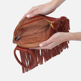 HOBO - Sable Wristlet - RUST IN PEBBLED LEATHER