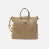 HOBO - Sheila Large Satchel - BURNISHED SAGE IN METALLIC LEATHER