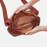 HOBO - Fern Foldover Large Messenger - RUST IN PEBBLED LEATHER