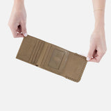 HOBO - Foray Small Wallet - BURNISHED SAGE IN METALLIC LEATHER