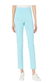 Krazy Larry Solid Slim Ankle Pant - P507 - AQUA