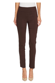 Krazy Larry Solid Slim Ankle Pant - P507 - BROWN