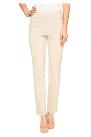 Krazy Larry Solid Slim Ankle Pant - P507 - IVORY