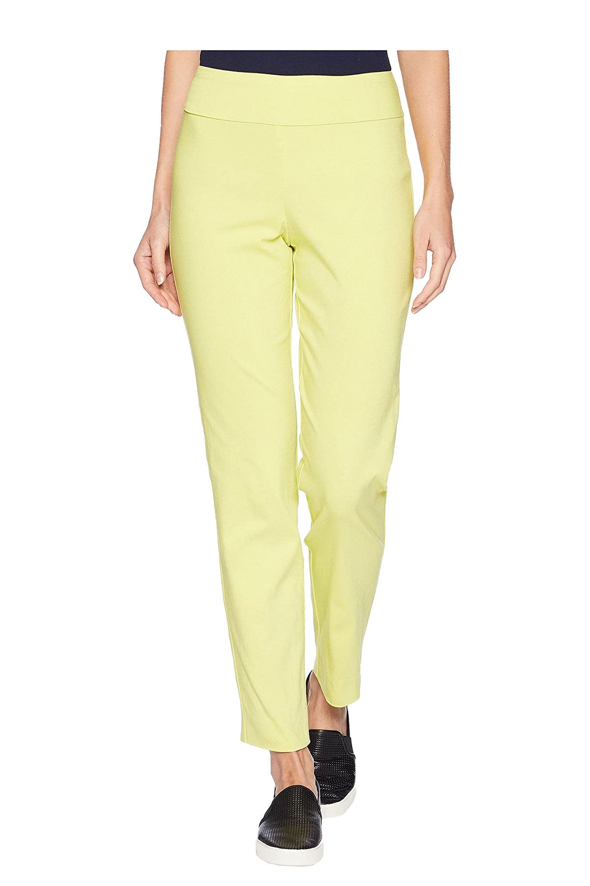 Krazy Larry Solid Slim Ankle Pant - P507 - LIME