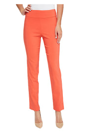 Krazy Larry Solid Slim Ankle Pant - P507 - TANGERINE