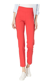 Krazy Larry Solid Slim Ankle Pant - P507 - TOMATO