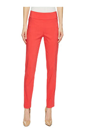 Krazy Larry Solid Slim Ankle Pant - P507 - WATERMELON