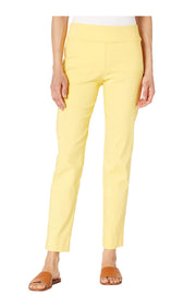 Krazy Larry Solid Slim Ankle Pant - P507 - YELLOW