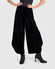 ALEMBIKA Everyday Velvet Punto Pant - AP638B - BLACK