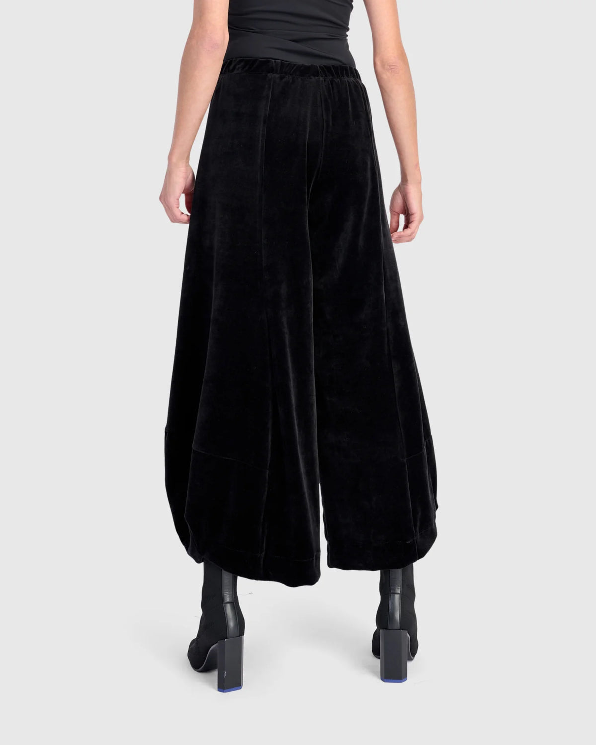 ALEMBIKA Everyday Velvet Punto Pant - AP638B - BLACK