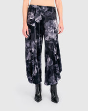 ALEMBIKA Cassis Velvet Punto Pants - AP719F - SMOKE FLORA