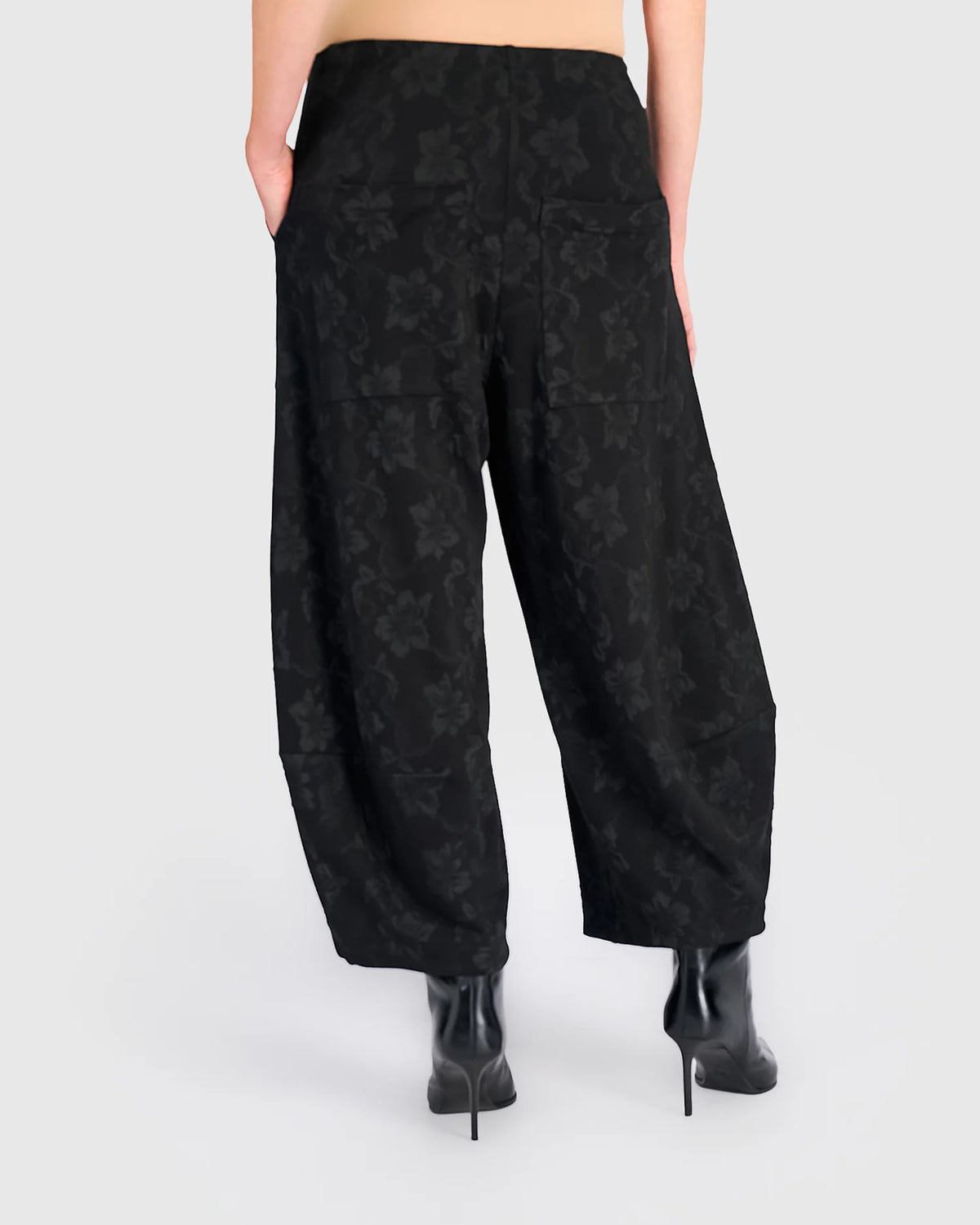 ALEMBIKA Candlewick Lantern Pants - AP722D - BLACK FLORAL