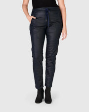 ALEMBIKA Snake Iconic Stretch Jeans - AP803N - METALLIC NAVY