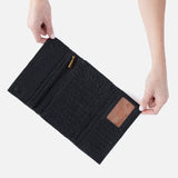 HOBO - Keen Continental Wallet - BLACK IN BUBBLE PEBBLED LEATHER