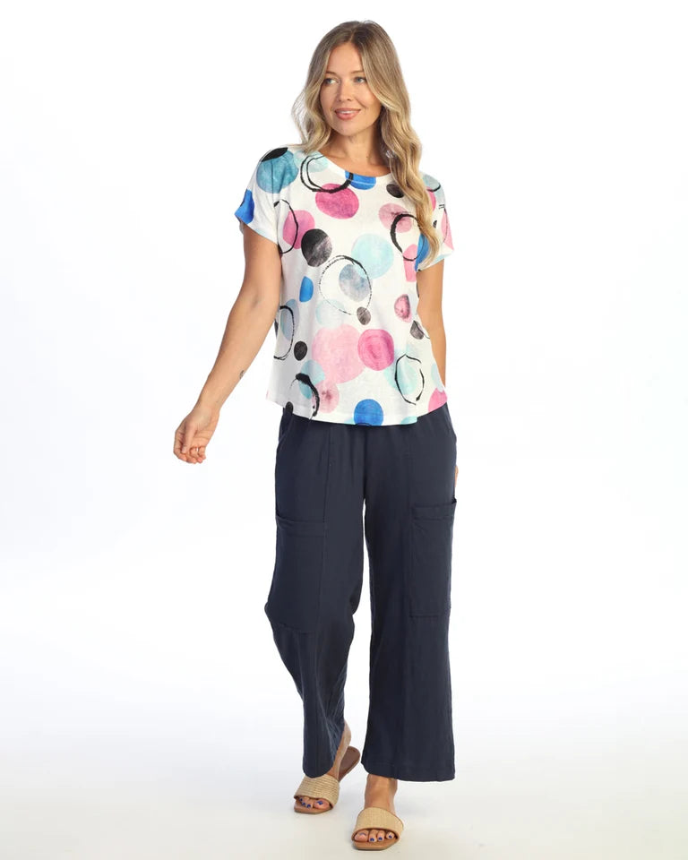 JESS & JANE Slub Hacci Dolman Sleeve Top - PH1-2289 - BUBBLY