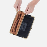 HOBO - Lauren Clutch- Wallet - BLACK SOFT PLEATED LEATHER
