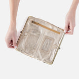 HOBO - Lauren Clutch- Wallet - GOLD SOFT PLEATED LEATHER